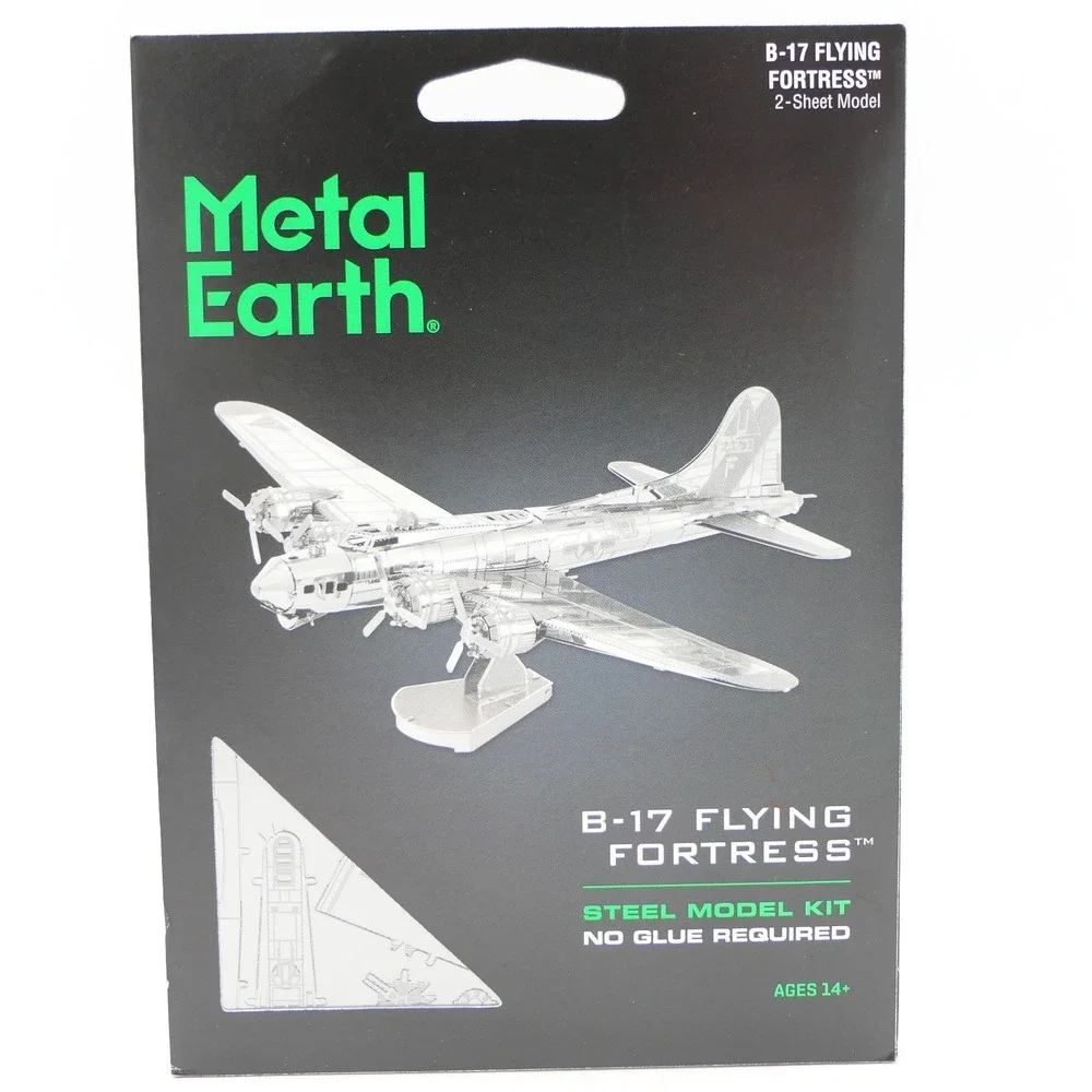 Metal Earth B-17 Flying Fortress 3D Steel Model Kit Age 14+ MMS091 2 Sheet Model